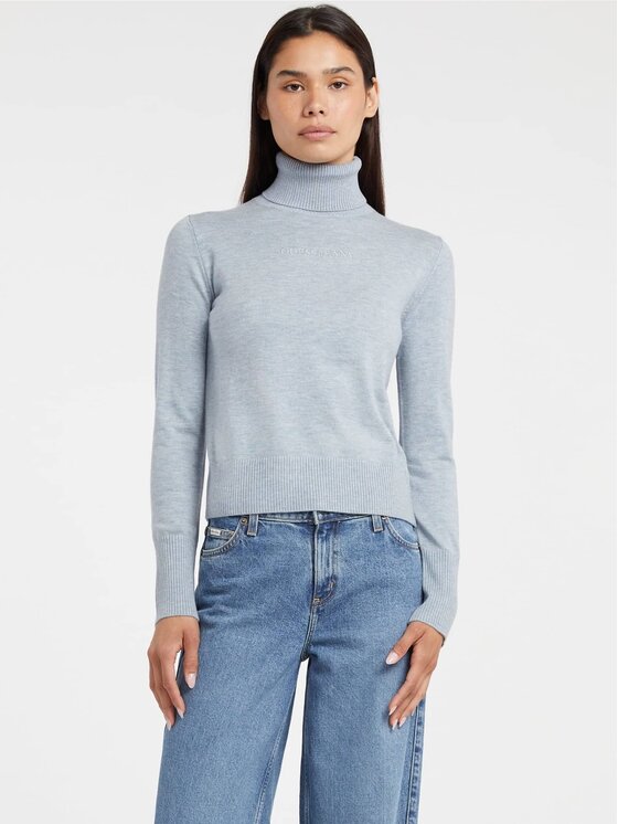 Guess Jeans Guess Jeans Džemperis 178873 Zils Classic Fit