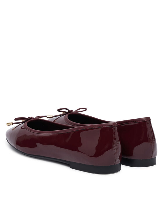 Tommy Hilfiger Tommy Hilfiger Μπαλαρίνες Th Charm Patent Ballerina FW0FW09481 Μπορντό