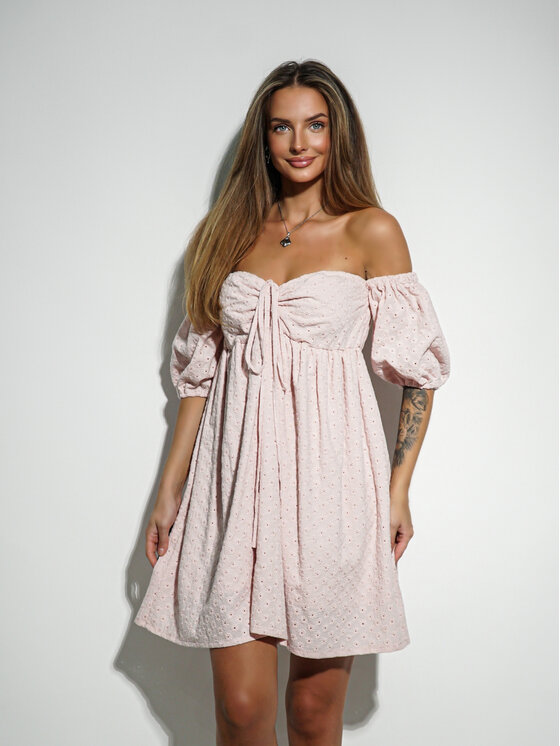 LilaLou LilaLou Letné šaty Merida Béžová Regular Fit