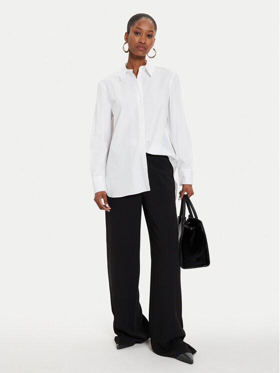 KARL LAGERFELD KARL LAGERFELD Srajca 245W1603 Bela Relaxed Fit