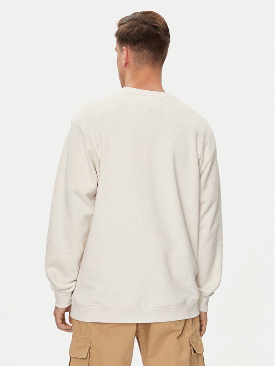 DC Shoes DC Shoes Mikina Mvp Crew ADYSF03121 Écru Relaxed Fit