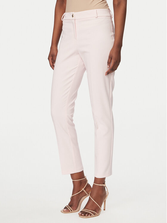 Rinascimento Rinascimento Pantaloni di tessuto CFC0128650003 Rosa Regular Fit