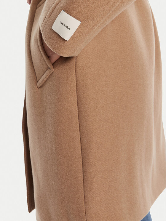Calvin Klein Calvin Klein Villane mantel LV044D557G Beež Regular Fit