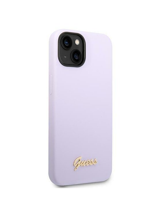 Guess Guess Etui na telefon Silicone Vintage Fioletowy