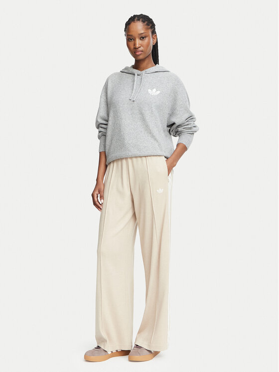 adidas adidas Mikina Essentials IA4450 Světle šedá Loose Fit