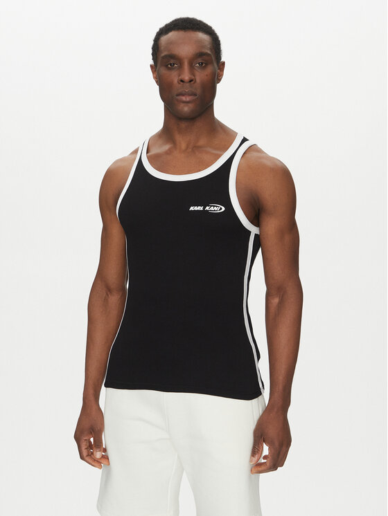 Karl Kani Karl Kani Tank-Top Ellipse 60310051 Schwarz Slim Fit