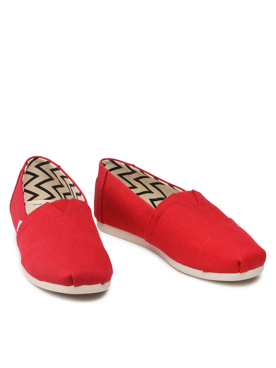Toms Toms Poolsaapad Alpargata 10017665 Punane