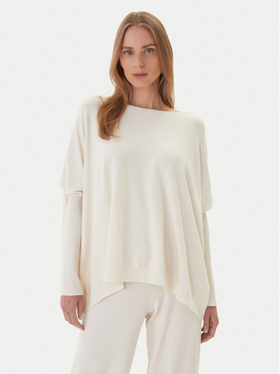 Kontatto Kontatto Pullover 3M0802C Écru Relaxed Fit