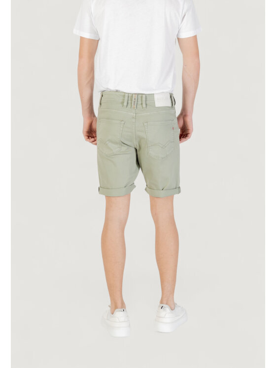 REPLAY REPLAY Kąpielówki MA981Y.000.8488780 Zielony Bermuda Fit