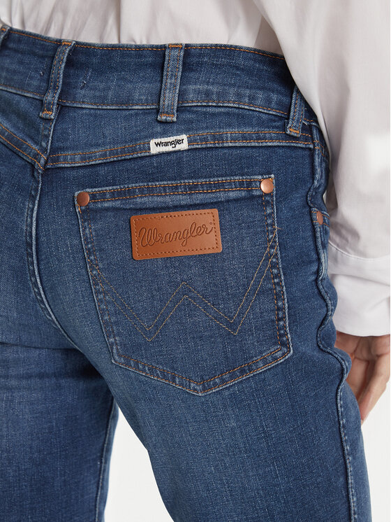 Wrangler Wrangler Džinsi Bold 112371207 Tumši zils Bootcut Fit