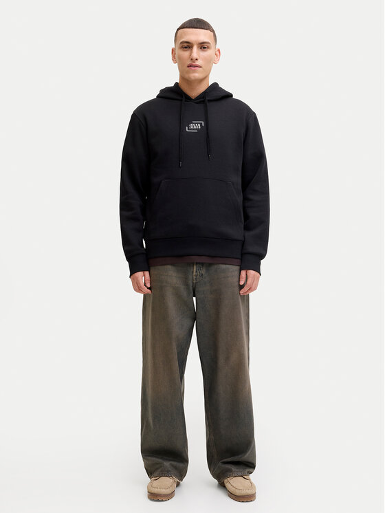 Jack & Jones Jack & Jones Bluza Corp 12268422 Czarny Regular Fit