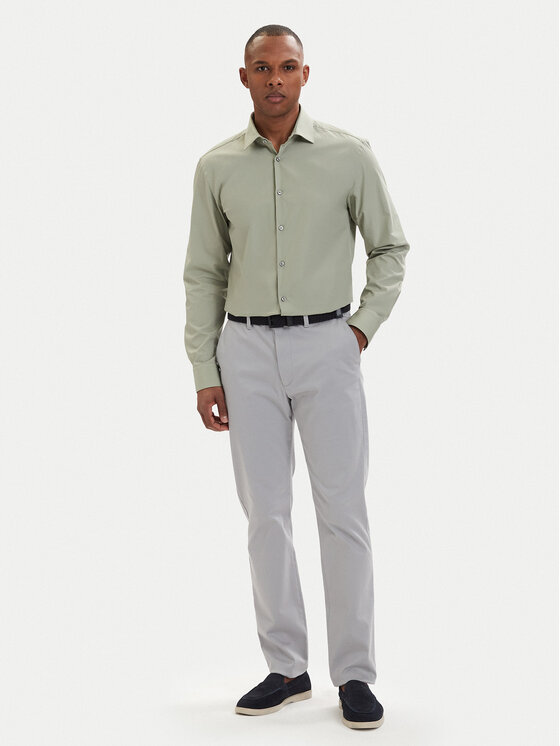 HUGO HUGO Ing Kenno 50289499 Világoszöld Slim Fit
