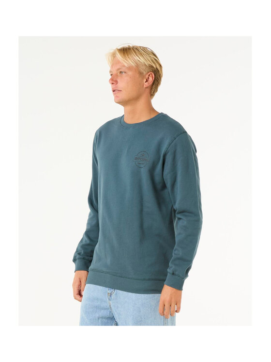 Rip Curl Rip Curl Bluza Stapler Crew Zielony Standard Fit