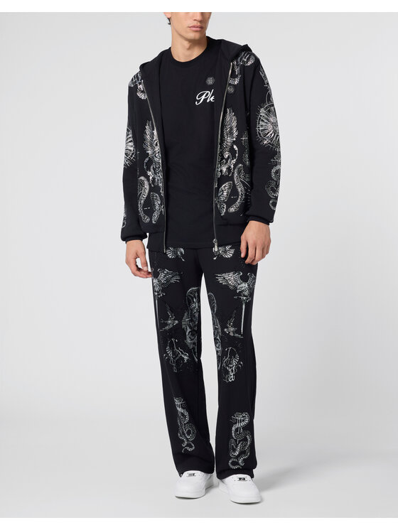 PHILIPP PLEIN PHILIPP PLEIN Bluza 29862 Czarny Athletic Fit