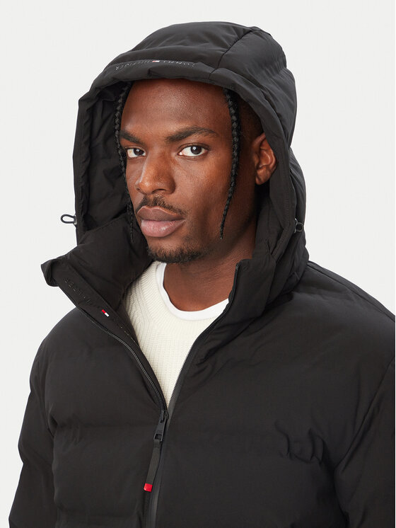 Tommy Hilfiger Tommy Hilfiger Bunda pro přechodné období MW0MW44977 Černá Regular Fit