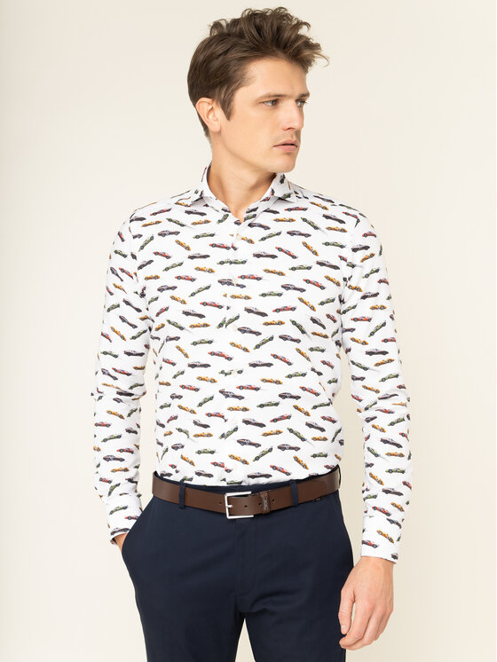 Camicia Harvard PEB46192 Bianco Slim Fit