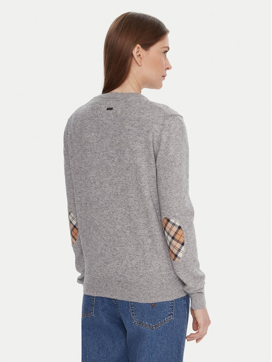 Barbour Barbour Кардиган LKN1076GY71 Сив Regular Fit