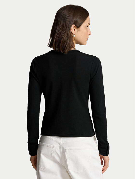 Polo Ralph Lauren Polo Ralph Lauren Kardigan 211941175002 Crna Slim Fit