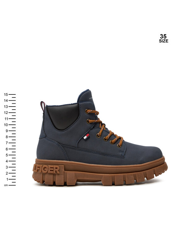 Tommy Hilfiger Tommy Hilfiger Schnürstiefeletten T3X5-33706-1269800 S Dunkelblau