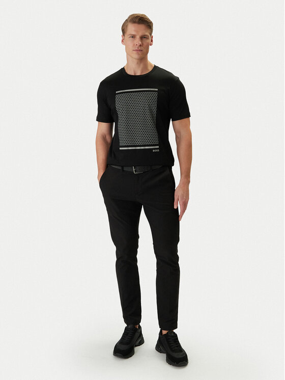 BOSS BOSS Tricou 50554333 Negru Regular Fit