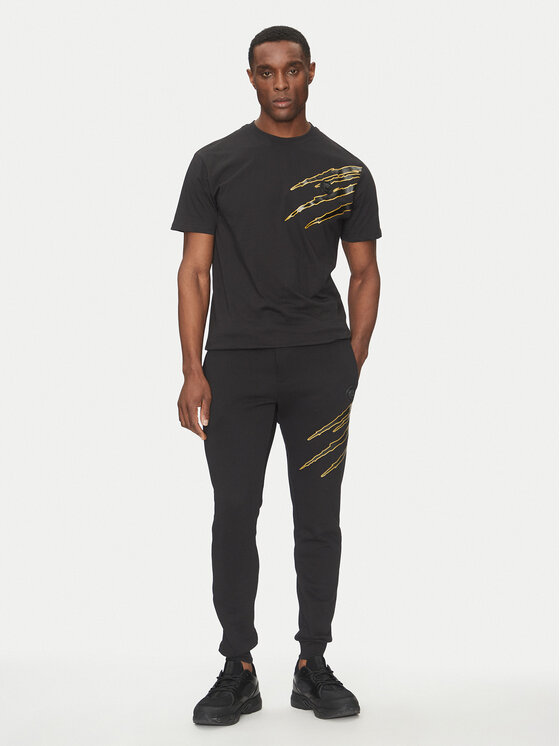 Plein Sport Plein Sport Majica SAEC MTK8019 STE001N Črna Regular Fit