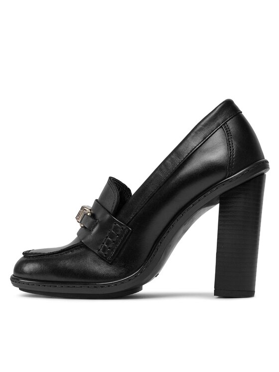 Tommy Hilfiger Tommy Hilfiger Īsi apavi Th Hardware Blocky Pump FW0FW07767 Melns