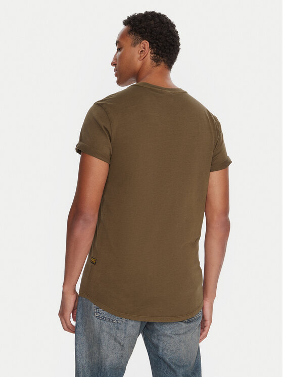 G-Star Raw G-Star Raw Tricou Lash D16396-2653 Kaki Regular Fit