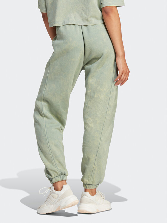 adidas adidas Sportinės kelnės ALL SZN Fleece Washed IL3272 Žalia Loose Fit