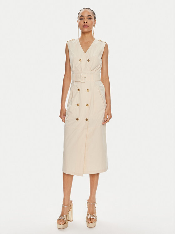 TWINSET TWINSET Ежедневна рокля 241TT2050 Бежов Regular Fit