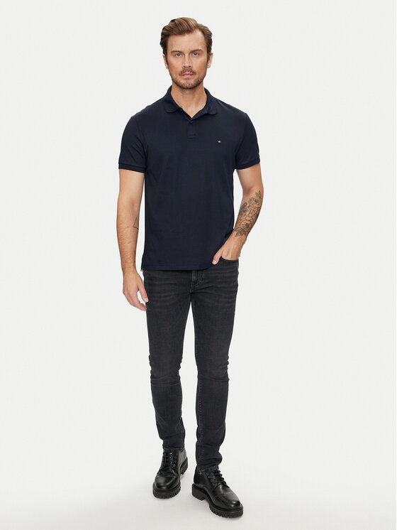 Tommy Hilfiger Tommy Hilfiger Tricou polo Essential MW0MW35585 Bleumarin Regular Fit