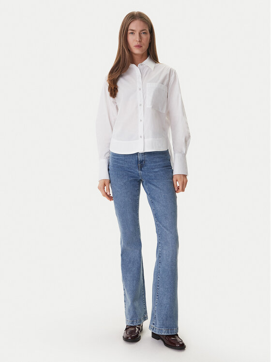 DKNY DKNY Marškiniai DJ6W2238 Balta Regular Fit