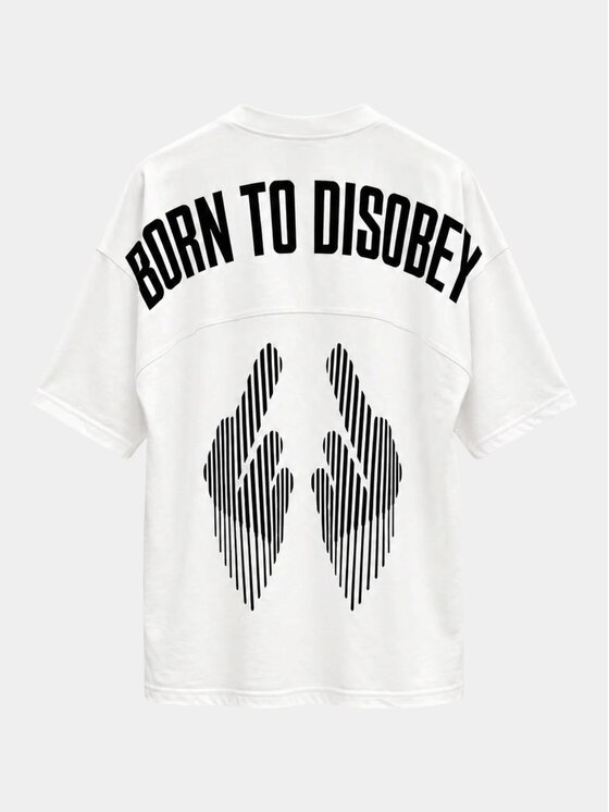 MADE BY SOCIETY MADE BY SOCIETY T-Shirt Maison Blanc - T17985 Biały Basic Fit