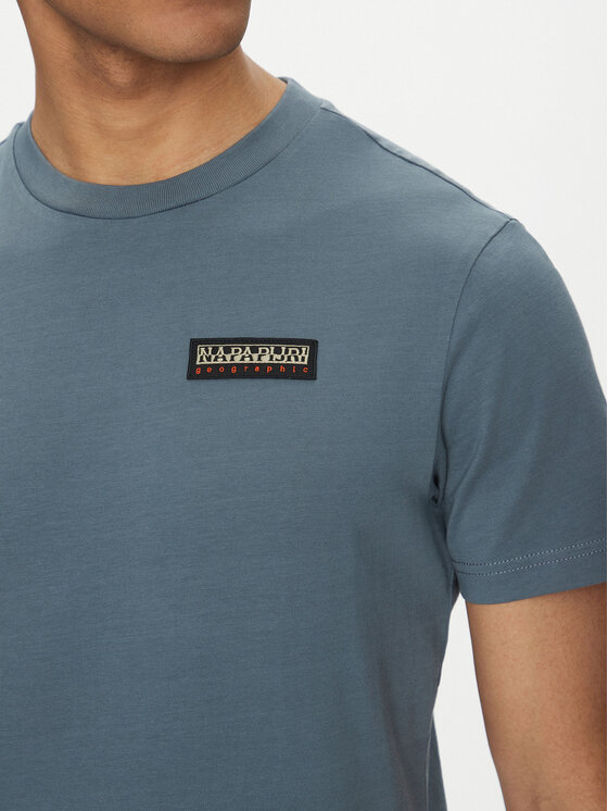 Napapijri Napapijri Tricou Iaato NP0A4HFZ Albastru Regular Fit