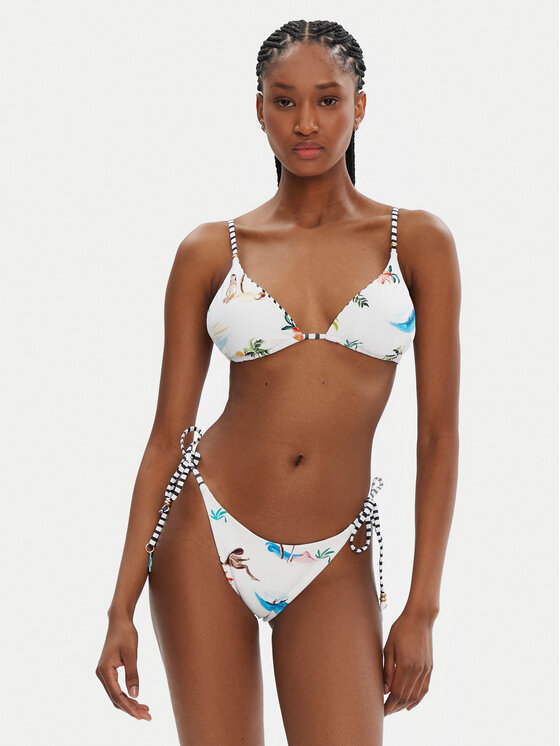 Seafolly Seafolly Bikini felső Isla Palm 30726-216 Fehér