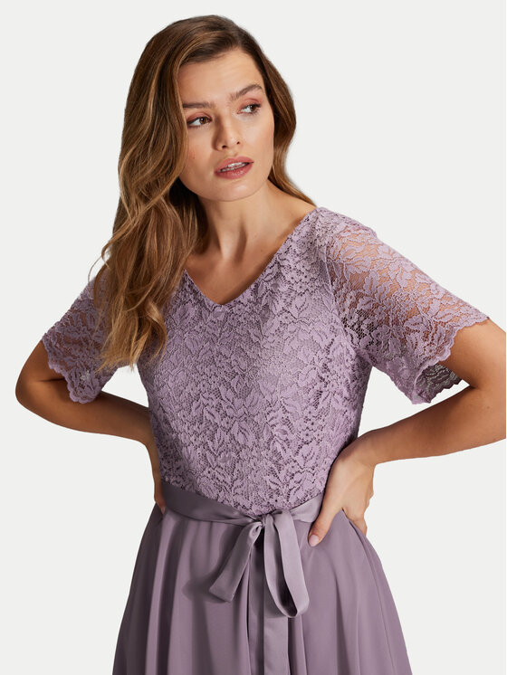Swing Swing Sukienka koktajlowa 5AH16300 Fioletowy Regular Fit