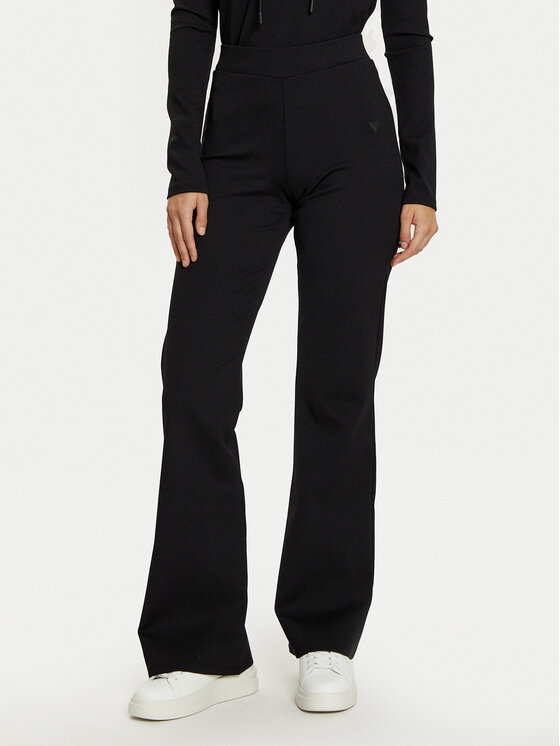 Guess Úpletové nohavice V5RB06 KCLH0 Čierna Regular Fit