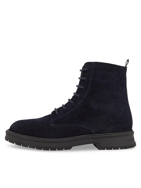 Tommy Hilfiger Tommy Hilfiger Kozaki Hilfiger Core Suede Boot FM0FM04674 Niebieski