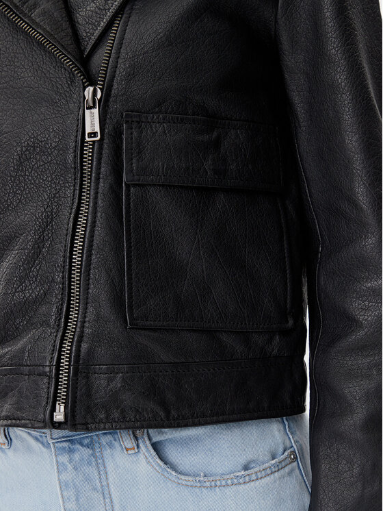 Mustang Mustang Giacca di pelle Kata 310-24-082 Nero Regular Fit