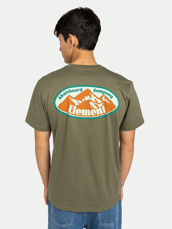 Element Element T-Shirt Epic ELYZT00578 Χακί Regular Fit