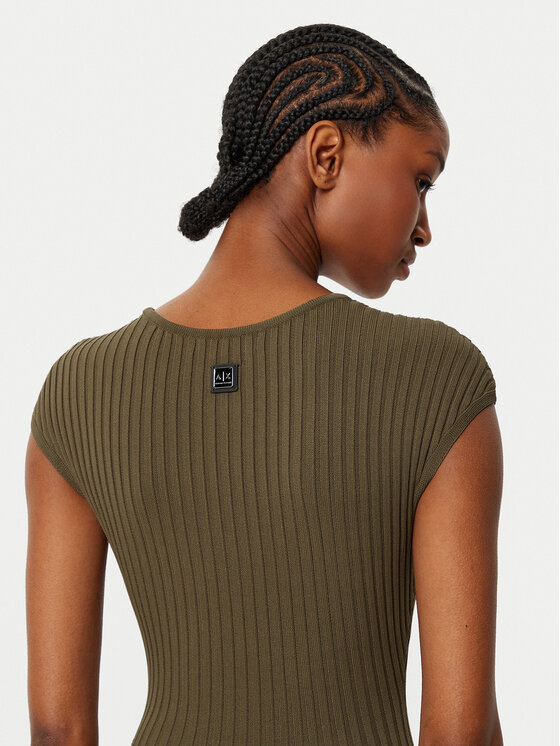 Armani Exchange Armani Exchange Vestito di maglia XW000119 AF10352 U6199 Verde Slim Fit