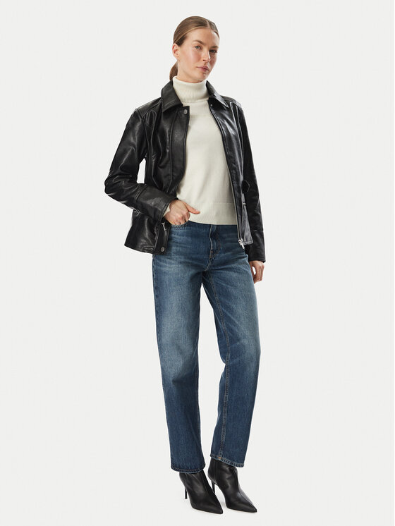 Guess Guess Giacca in similpelle W6YL17 W2907 Nero Regular Fit