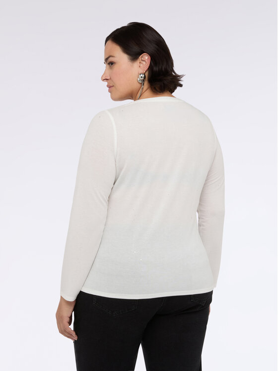 Fiorella Rubino Fiorella Rubino T-shirt G01QL008820N011 Bianco Slim Fit
