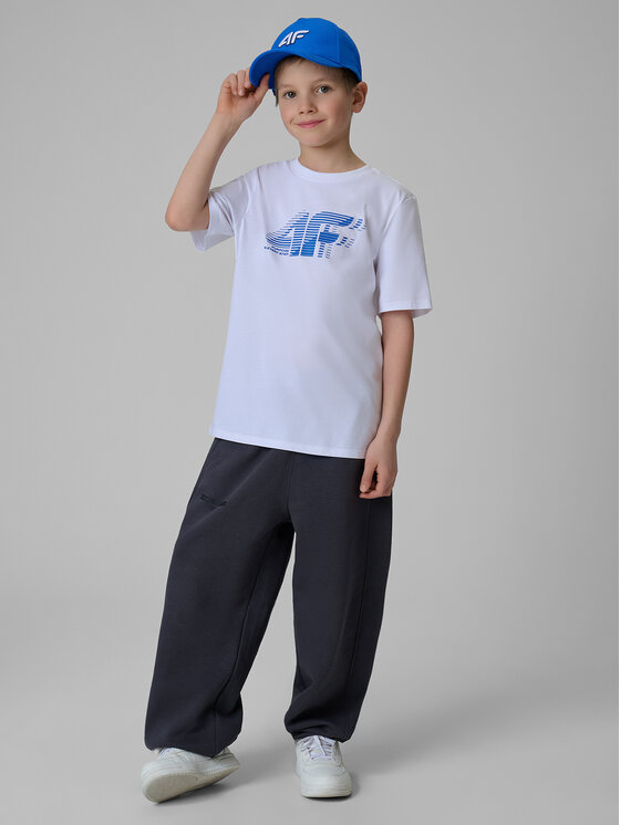 4F 4F T-Shirt PLAY SEASON Biały Regular Fit