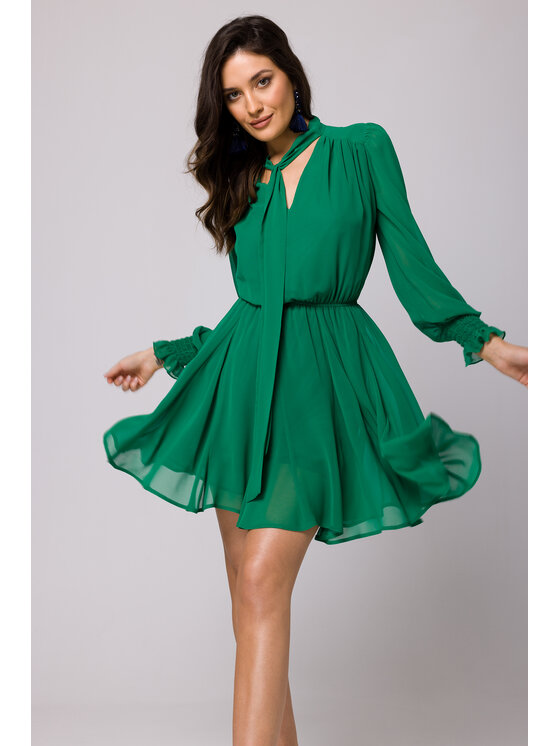 Makover Makover Vestito da giorno K168 Verde Regular Fit