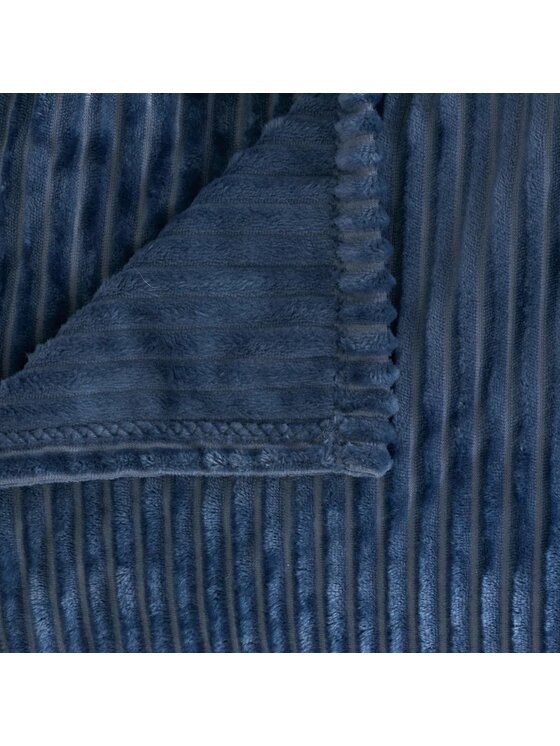 MIAhome MIAhome Narzuta na łóżko teksturowana 220x240 cm Arum Granatowy