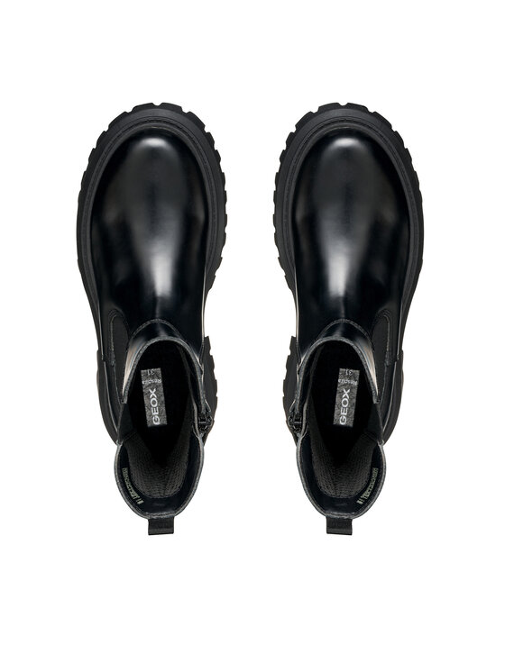 Geox Geox Schnürstiefeletten J Maquinnens J56M6D 0CNNH C9999 S Schwarz