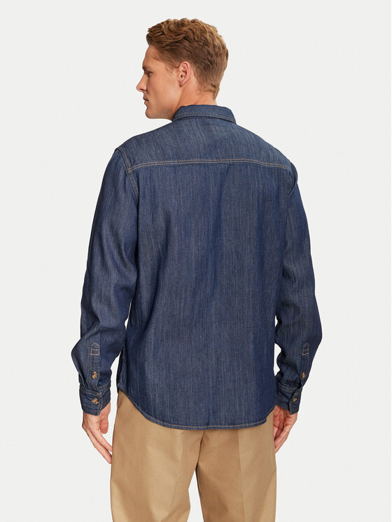 Guess Jeans Guess Jeans džínsová košeľa M4BH56 D5EI4 Tmavomodrá Regular Fit