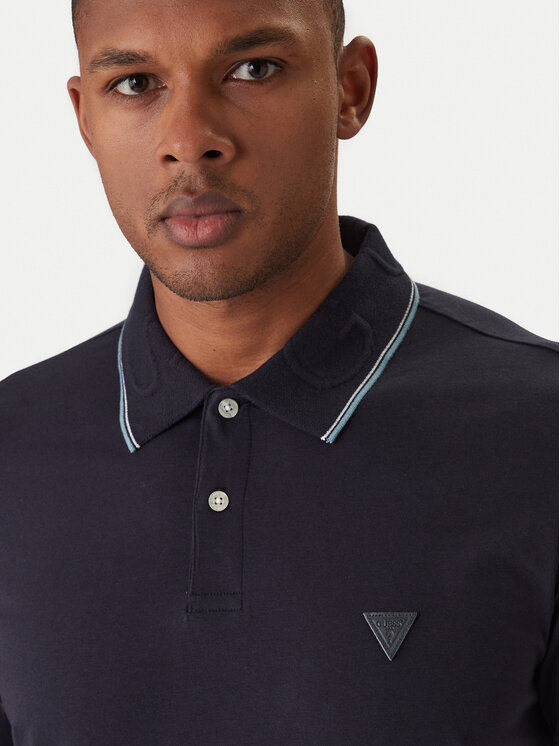Guess Guess Polo M6RP66 J1314 Tumši zils Regular Fit