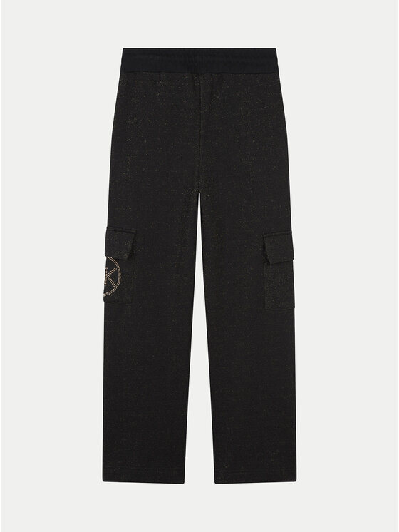 MICHAEL KORS KIDS MICHAEL KORS KIDS Spodnji del trenirke R30183 M Črna Regular Fit