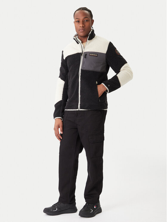 Napapijri Napapijri Флісовий реглан Yupik NP0A4GNT Чорний Regular Fit